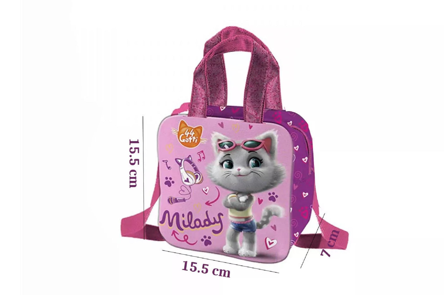 44 Cats Handtasche für Kinder – Praktische Schultertasche für Alltag und Freizeit