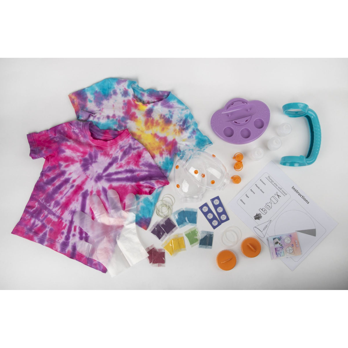 Sambro Tie Dye Creator Färbe Set für Kinder für T-Shirts Taschen und Accessoires
 Färben