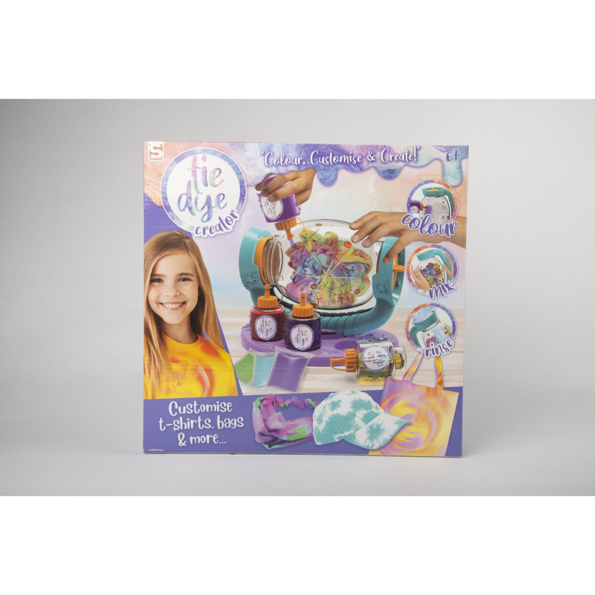 Sambro Tie Dye Creator Färbe Set für Kinder für T-Shirts Taschen und Accessoires
 Färben