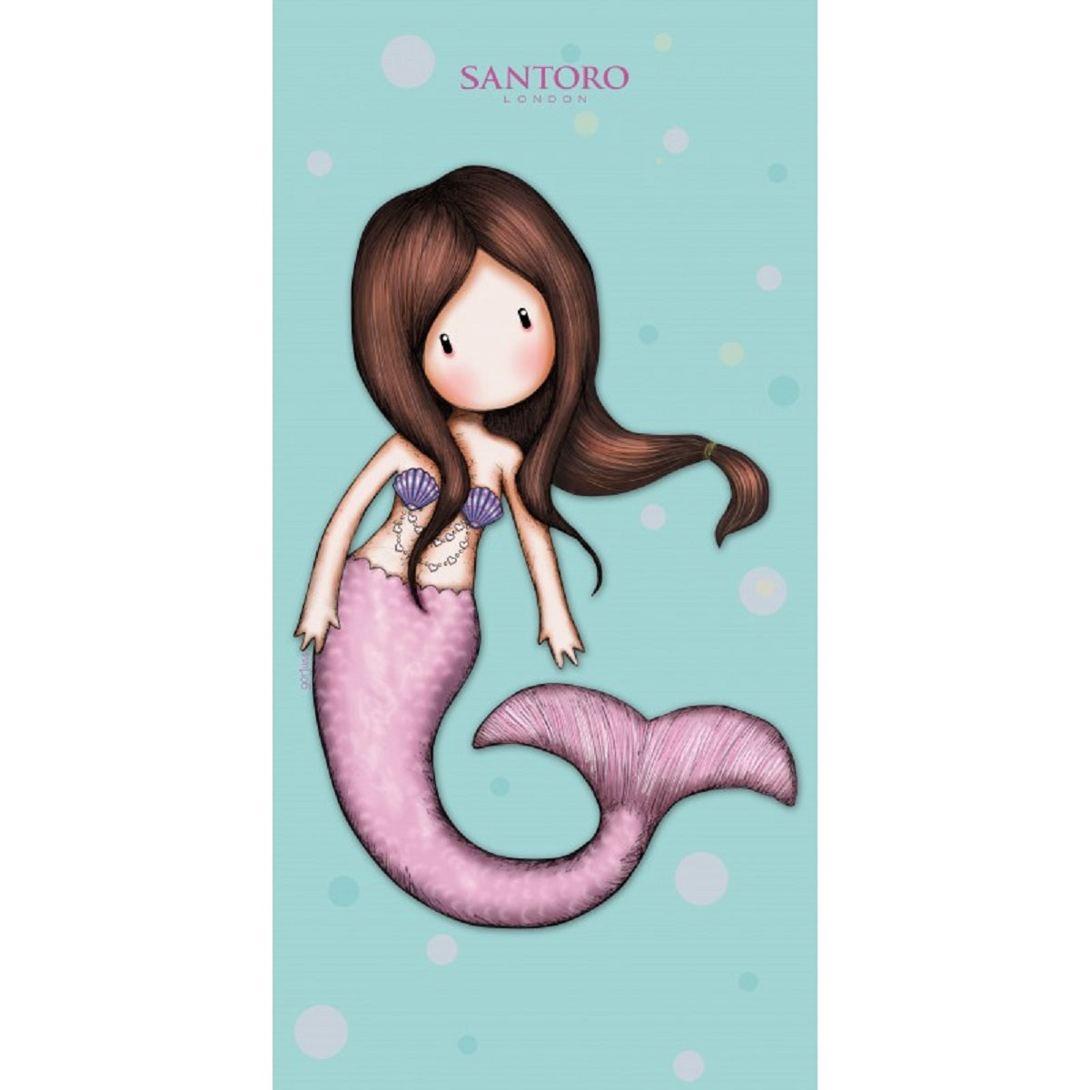 Santoro's Gorjuss Handtuch 75x150 cm Baumwolle weich Badetuch saugfähig Duschtuch