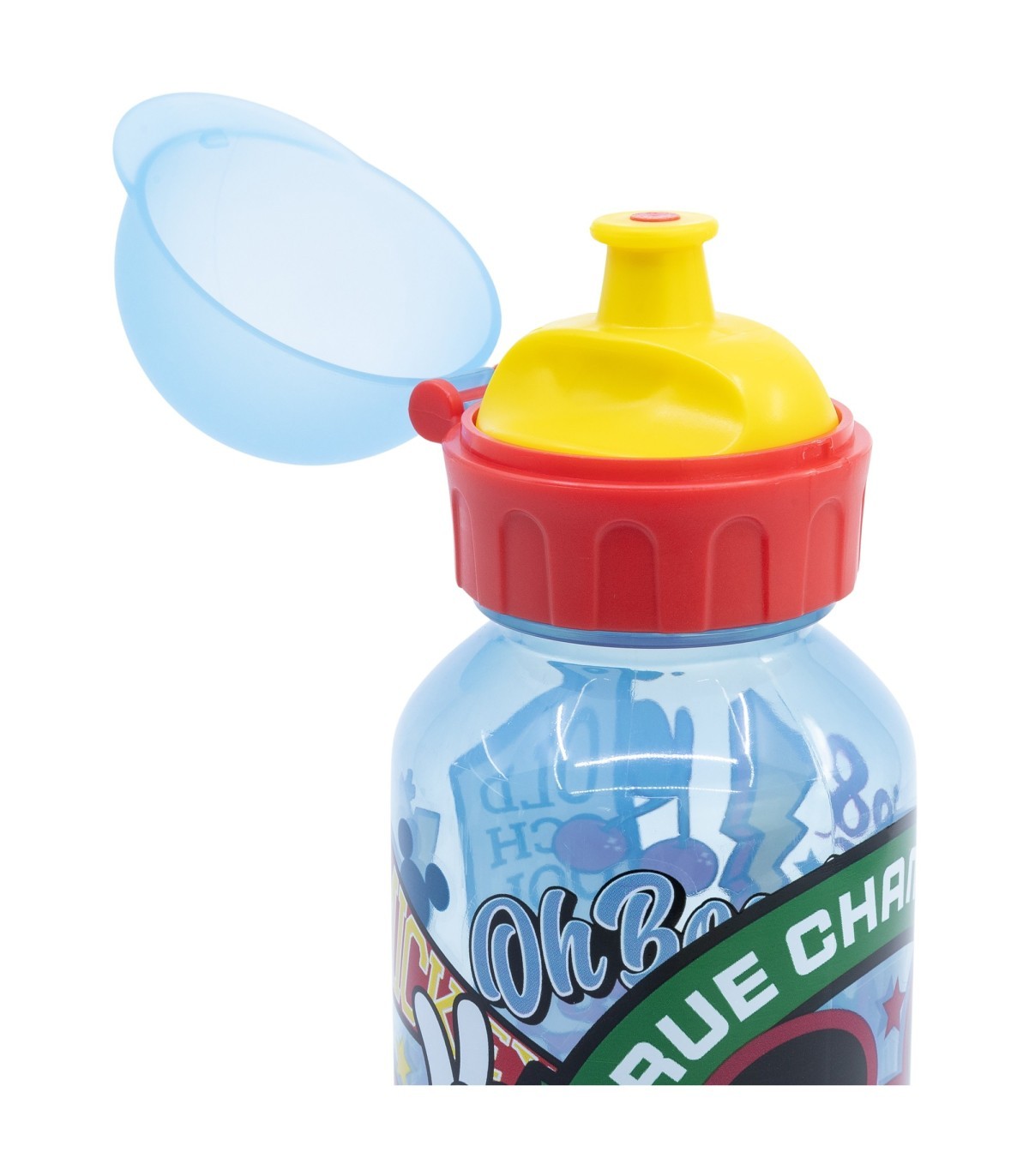 Disney Mickey Mouse Kinder Trinkflasche 370 ml Schulflasche mit Sicherheitskappe