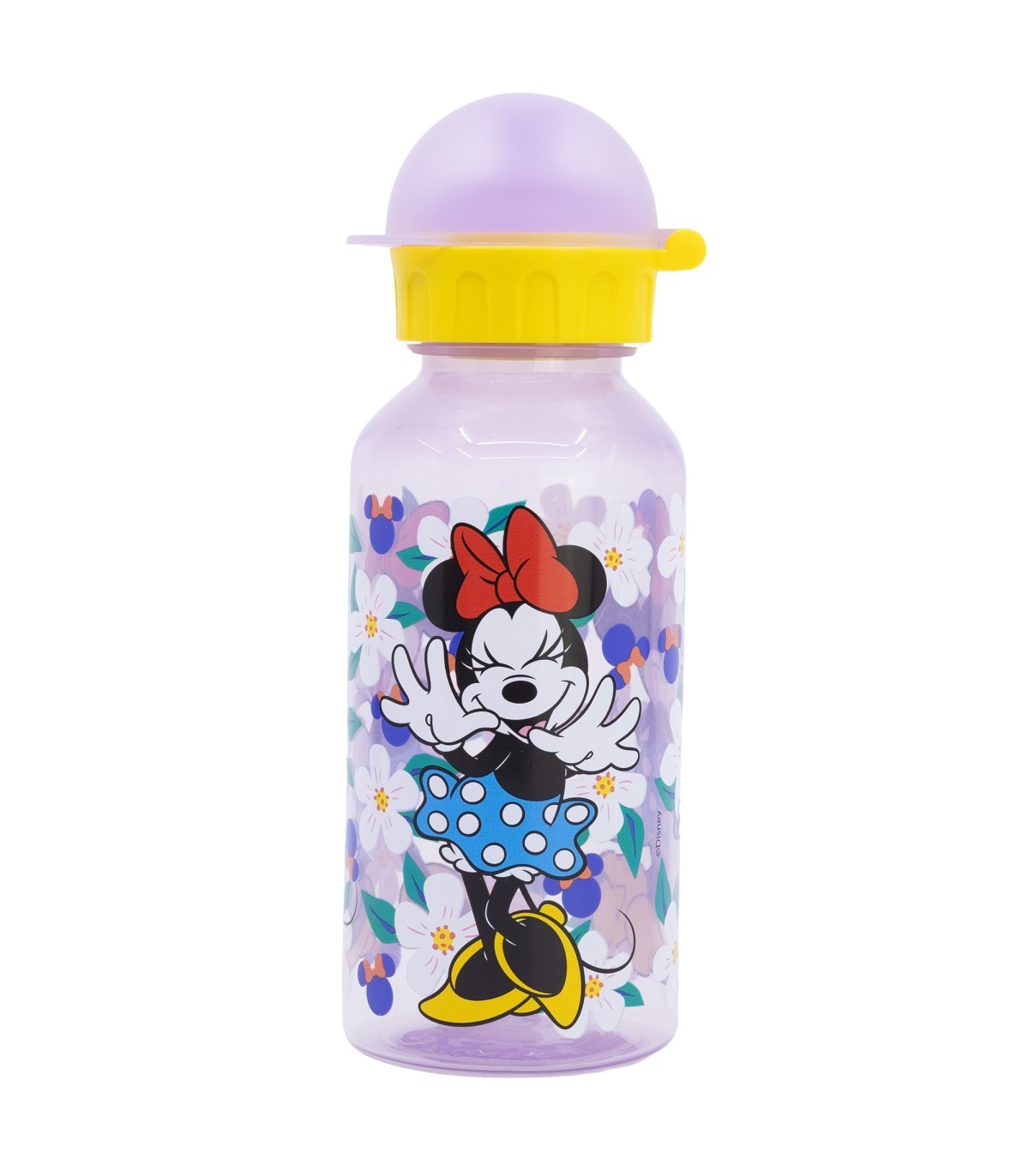 Disney Minnie Mouse Kinder Trinkflasche 370 ml Schulflasche mit Sicherheitskappe