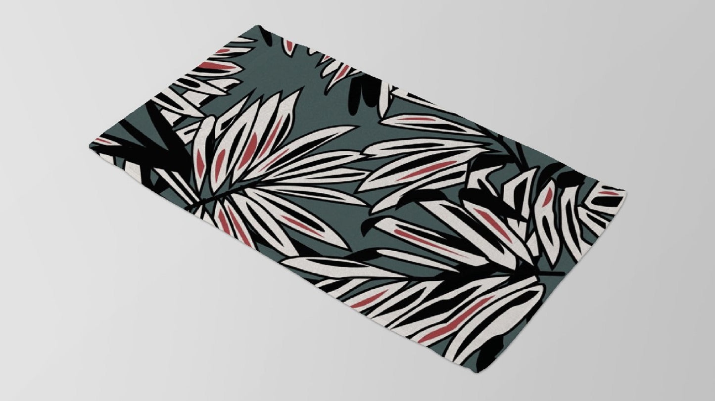 Palmen Strandtuch 170x90 cm Großes Baumwoll-Handtuch für Strand und Pool