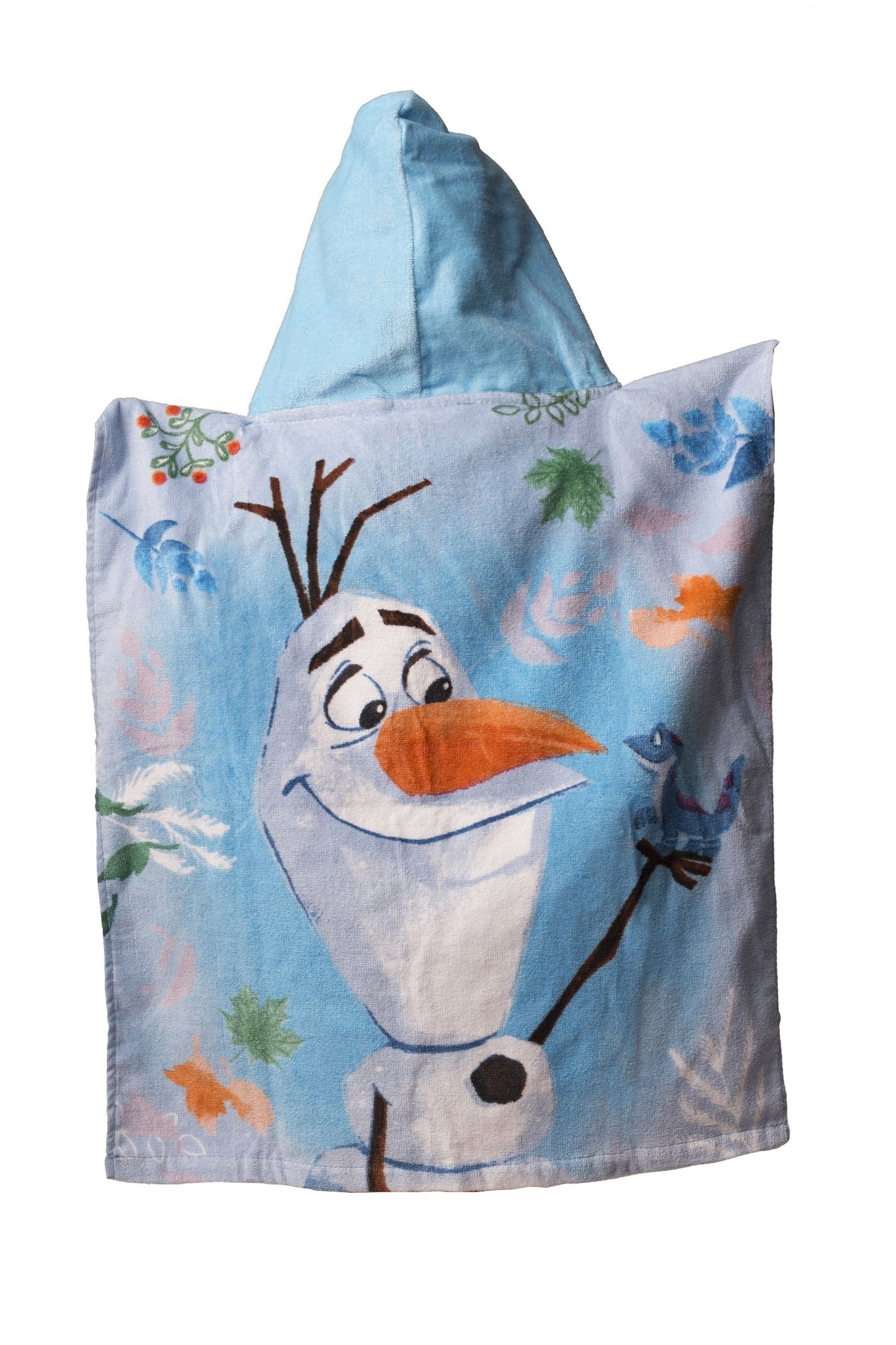 Disney Frozen Badeponcho für Kinder Hochwertiger Frottee aus 100 % Baumwolle