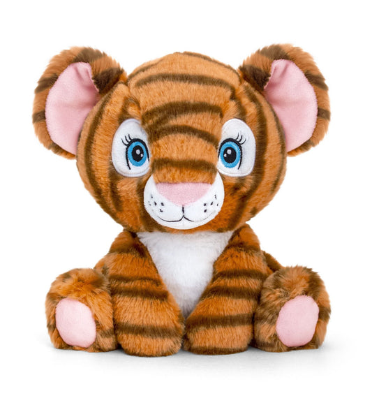 Keel Toys Plüsch Tiger 25 CM Süßer und realistischer Tiger zum Kuscheln