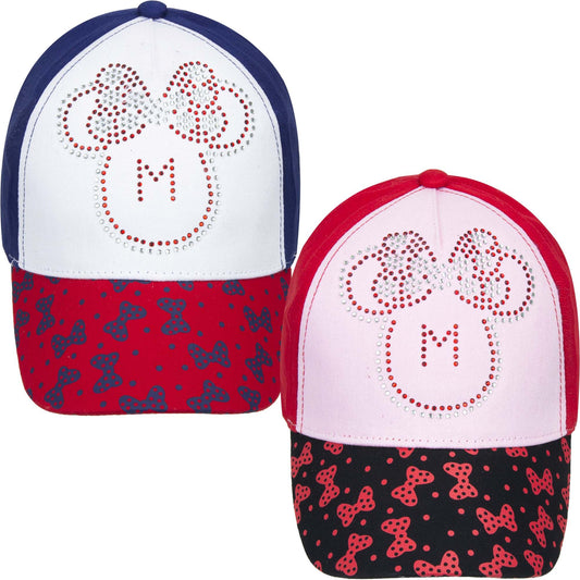Minnie Mouse Kappe Glitter – Glitzernde Disney Cap, 100% Baumwolle, für Frauen und Mädchen