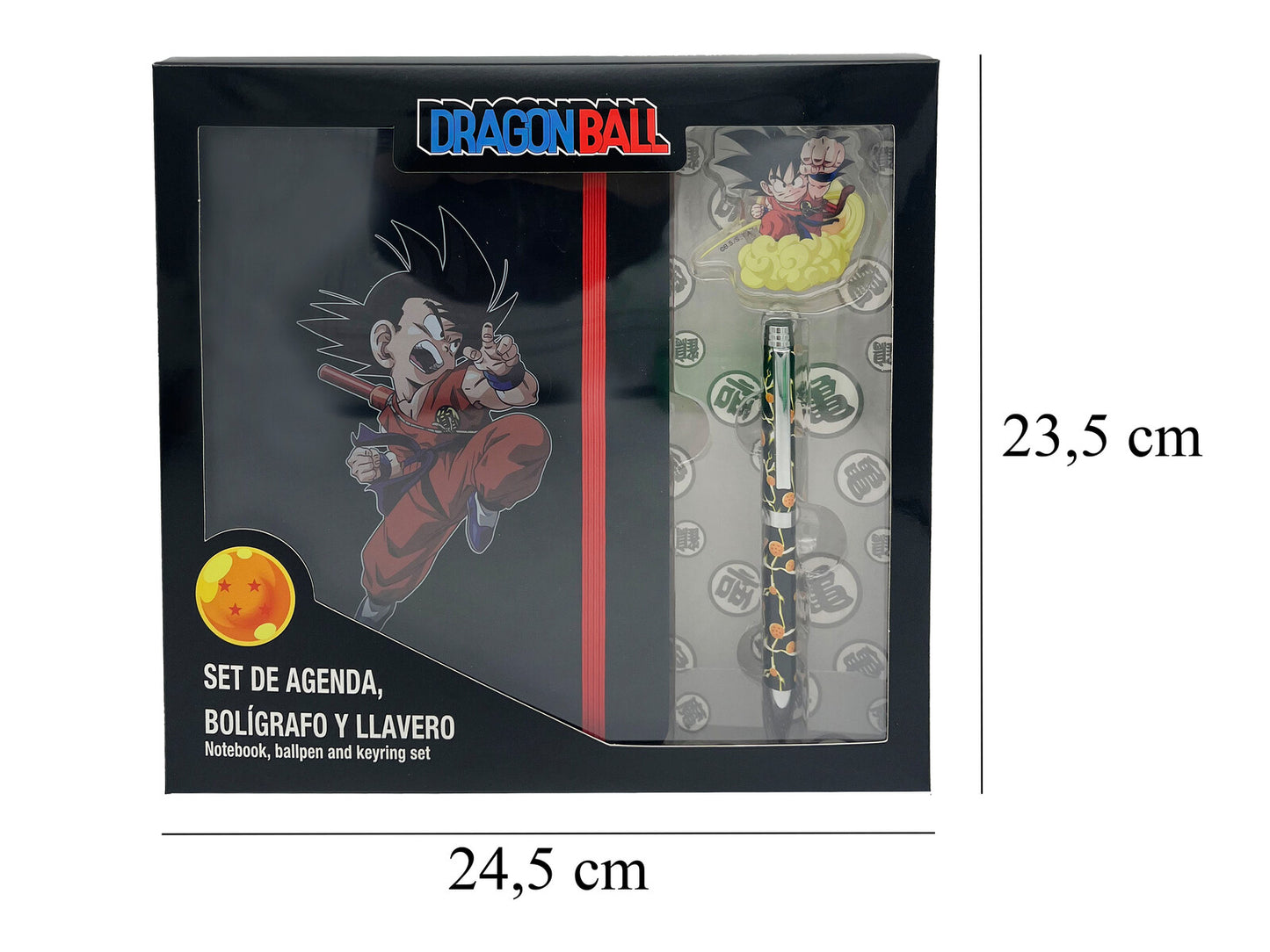 Dragon Ball Set – Tagebuch Stift und Schlüsselanhänger
