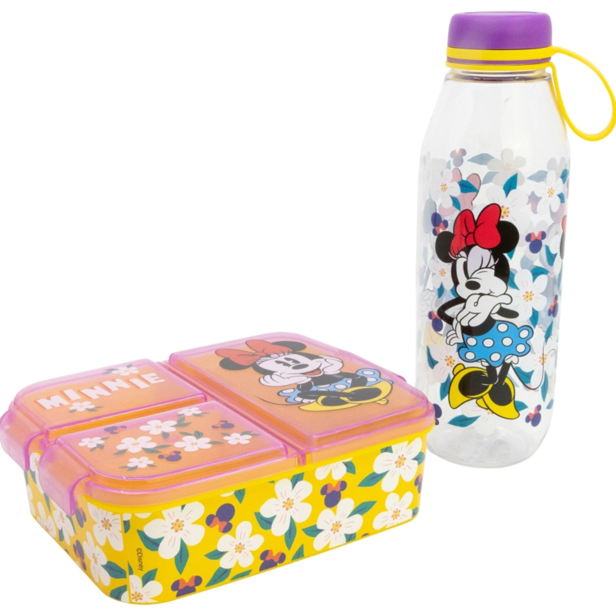 Disney Minnie Mouse Kinder Lunch Set Adventure Flasche 650 ml und Snackbox