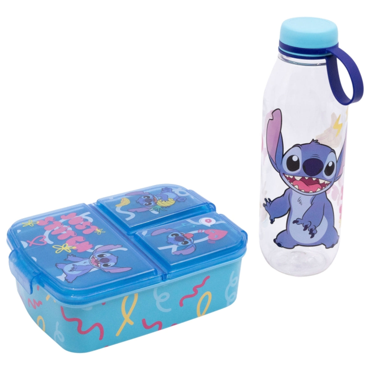 Disney Stitch Kinder Lunch Set Adventure Flasche 650 ml und Snackbox