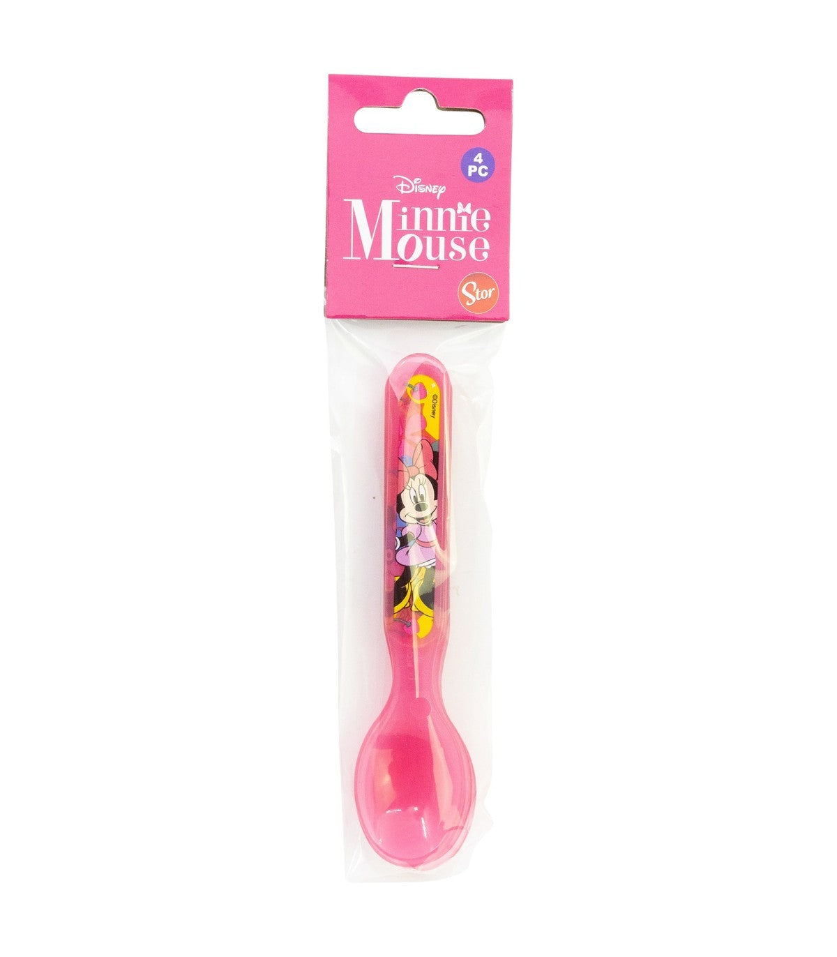Disney Minnie Mouse Kinder Löffel Set 4 teilig geeignet für Mikrowelle und Spülmaschine ab 4 Jahre