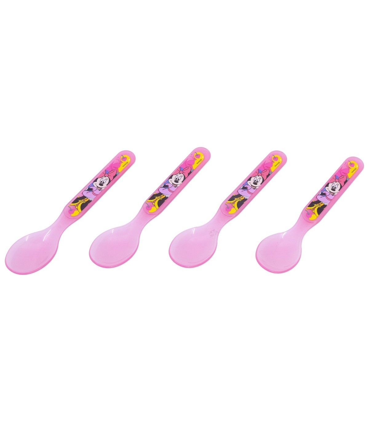 Disney Minnie Mouse Kinder Löffel Set 4 teilig geeignet für Mikrowelle und Spülmaschine ab 4 Jahre