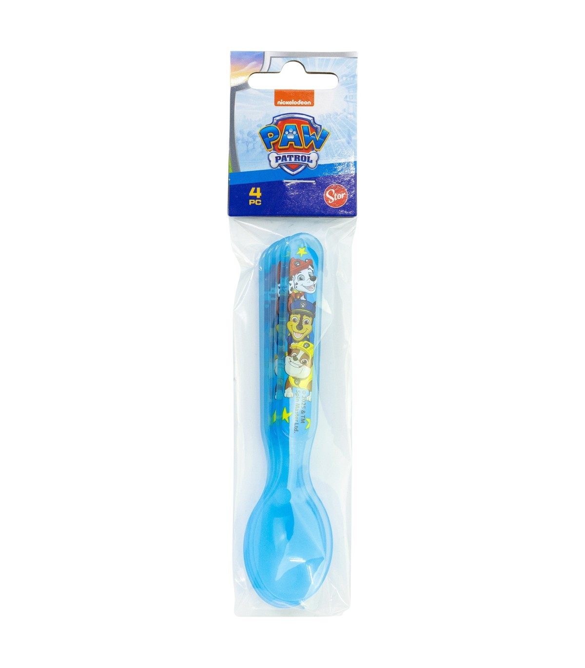 Paw Patrol Kinder Löffel Set 4 teilig geeignet für Mikrowelle und Spülmaschine ab 4 Jahre