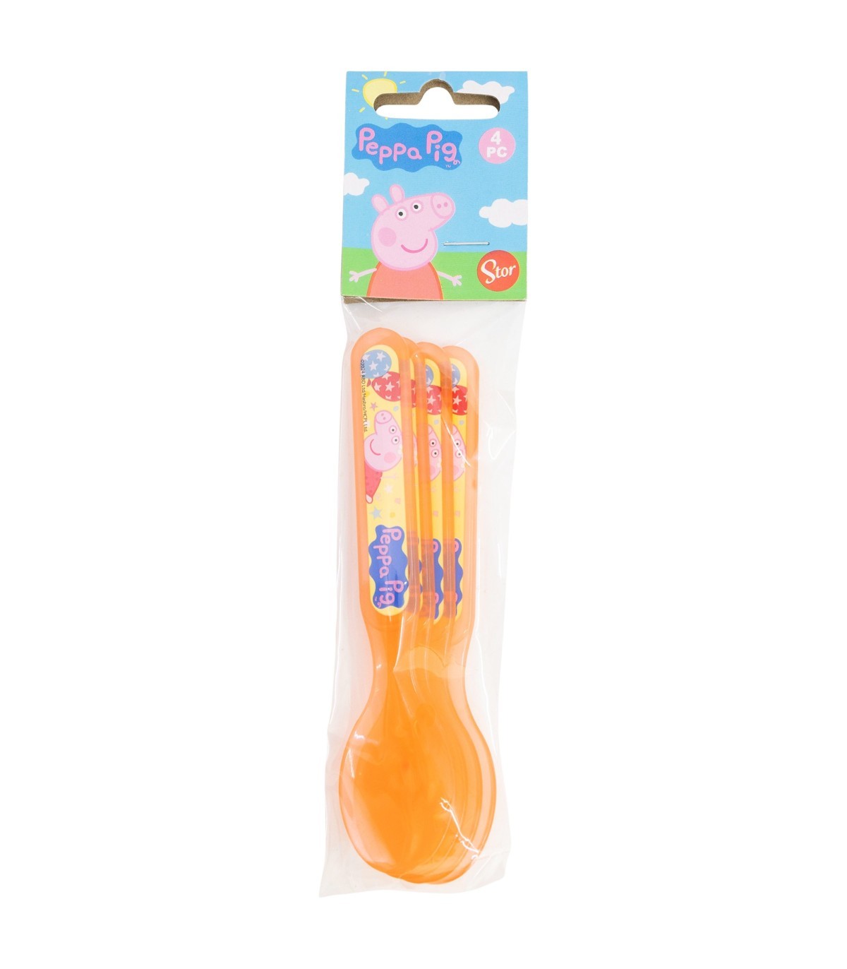 Peppa Pig Kinder Löffel Set 4 teilig geeignet für Mikrowelle und Spülmaschine ab 4 Jahre