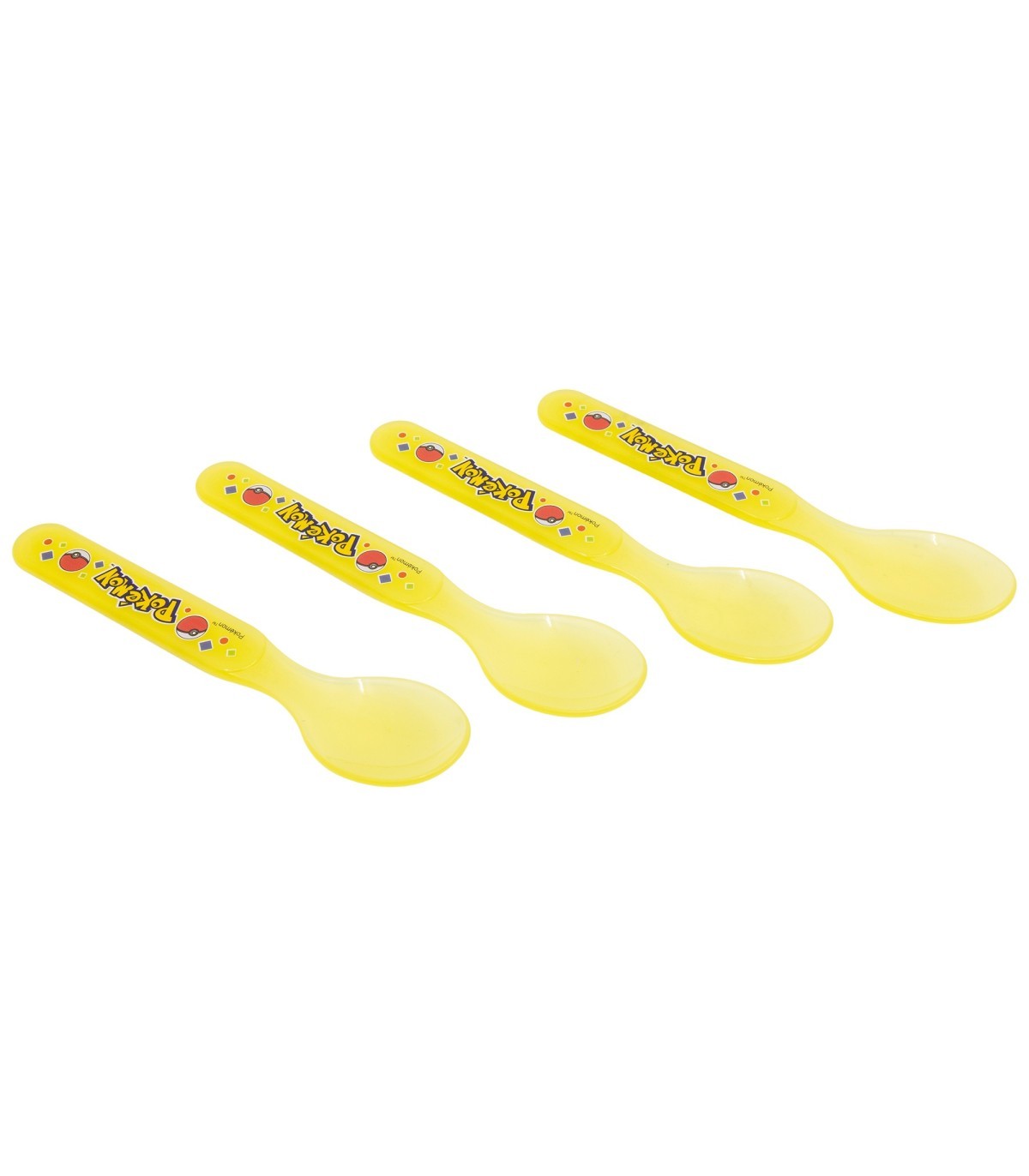 Pokemon Kinder Löffel Set 4 teilig geeignet für Mikrowelle und Spülmaschine ab 4 Jahre