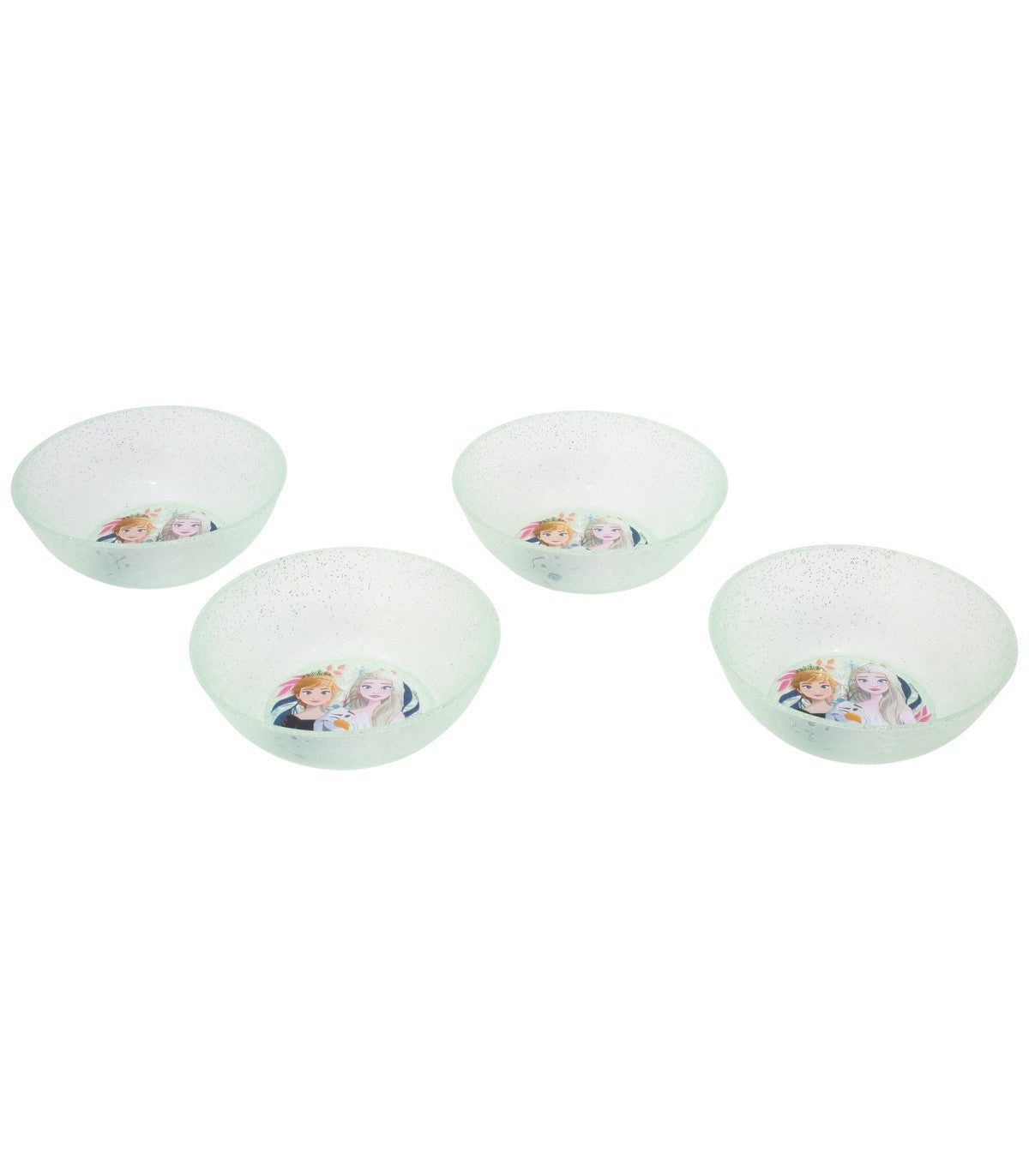 Disney Frozen Kinder Schalen Set 4 teilig Polypropylen für Zuhause Kindergarten und Ausflug
