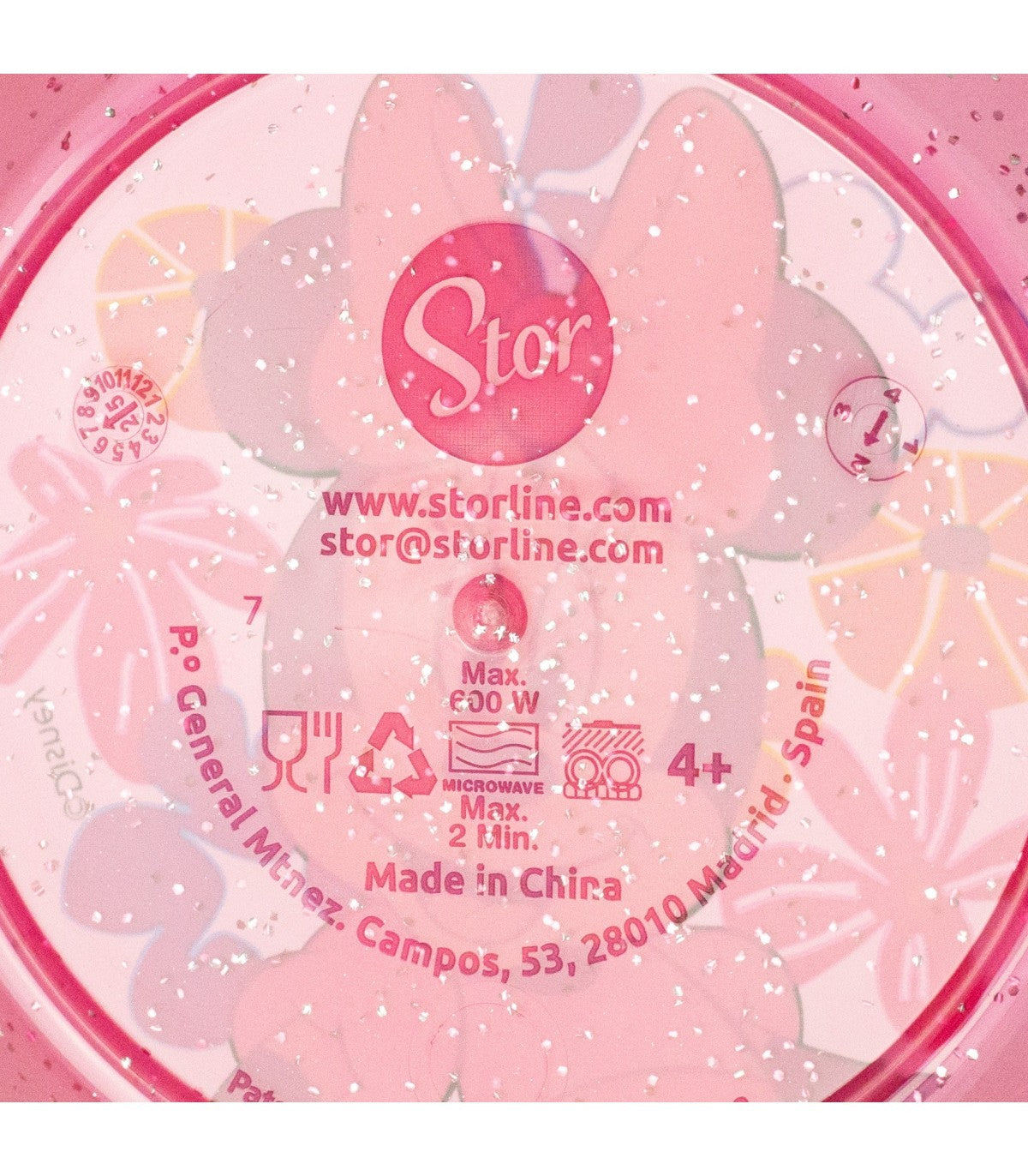 Disney Minnie Mouse Kinder Schalen Set 4 teilig Polypropylen für Zuhause Kindergarten und Ausflug