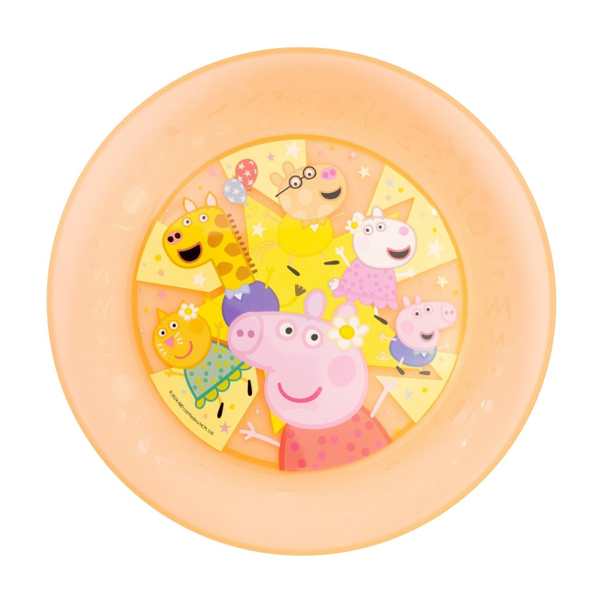 Peppa Pig Kinder Teller Set 4 teilig geeignet für Mikrowelle und Spülmaschine ab 4 Jahre