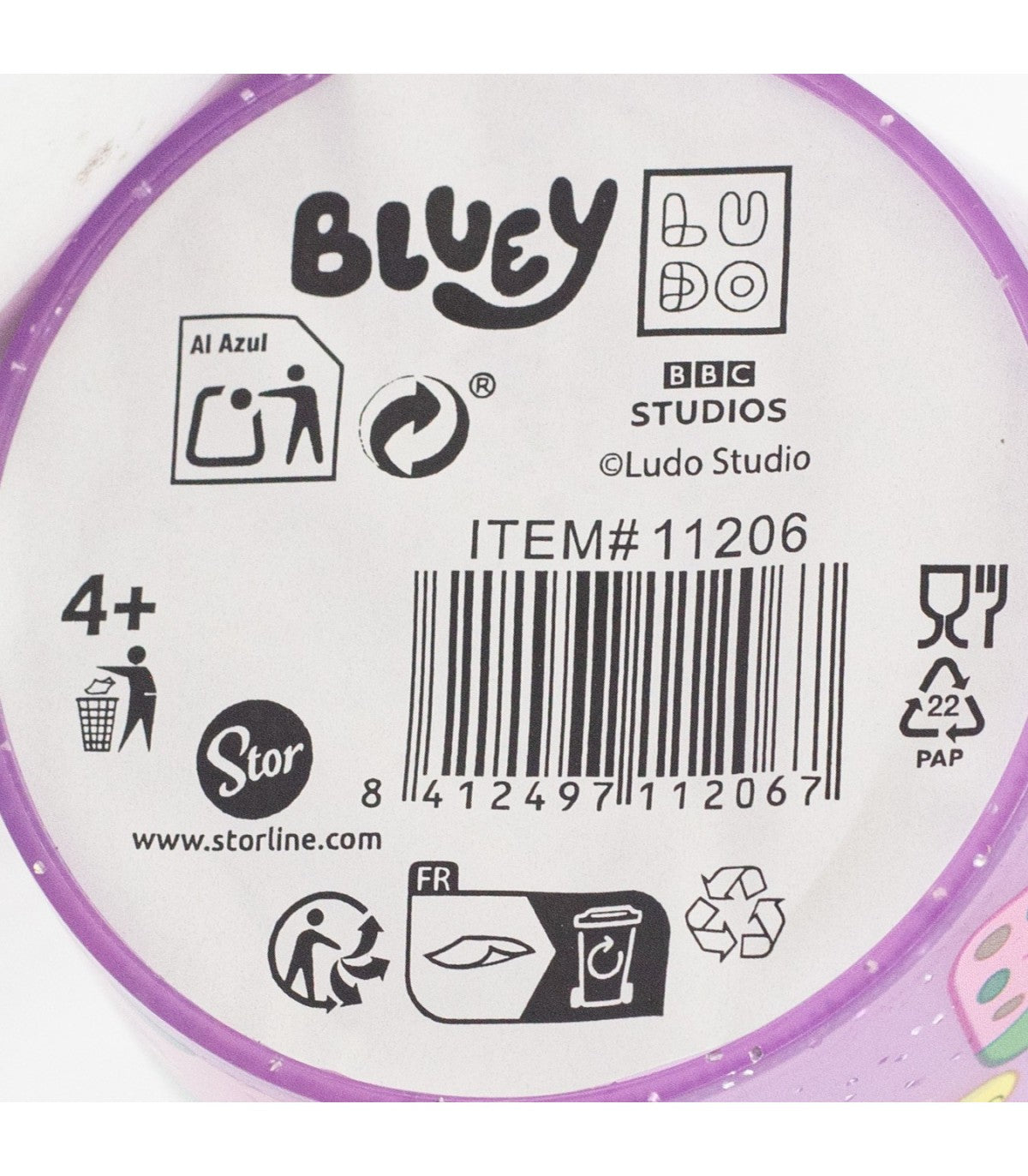 Bluey Kinder Becher Set 4 teilig 285 ml aus Polypropylen