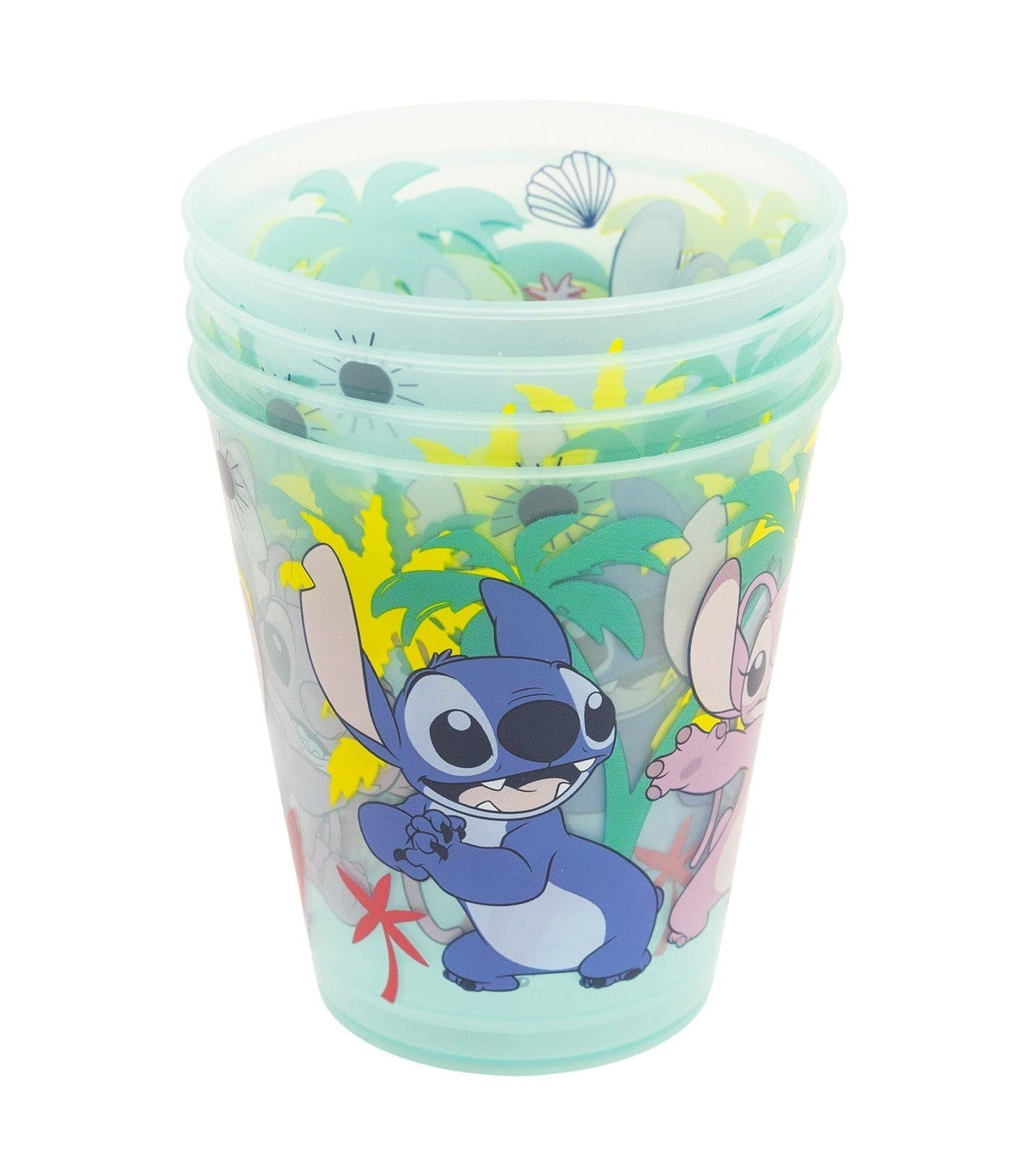 Disney Lilo & Stitch Kinder Becher Set 4 teilig 285 ml aus Polypropylen