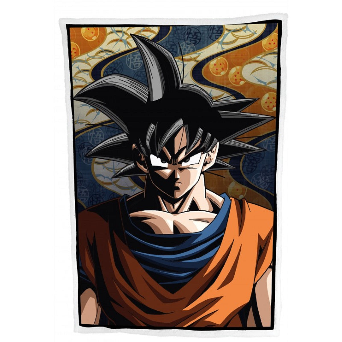 Dragon Ball Sherpa Decke 100x150 cm Kuscheldecke weich Wohndecke