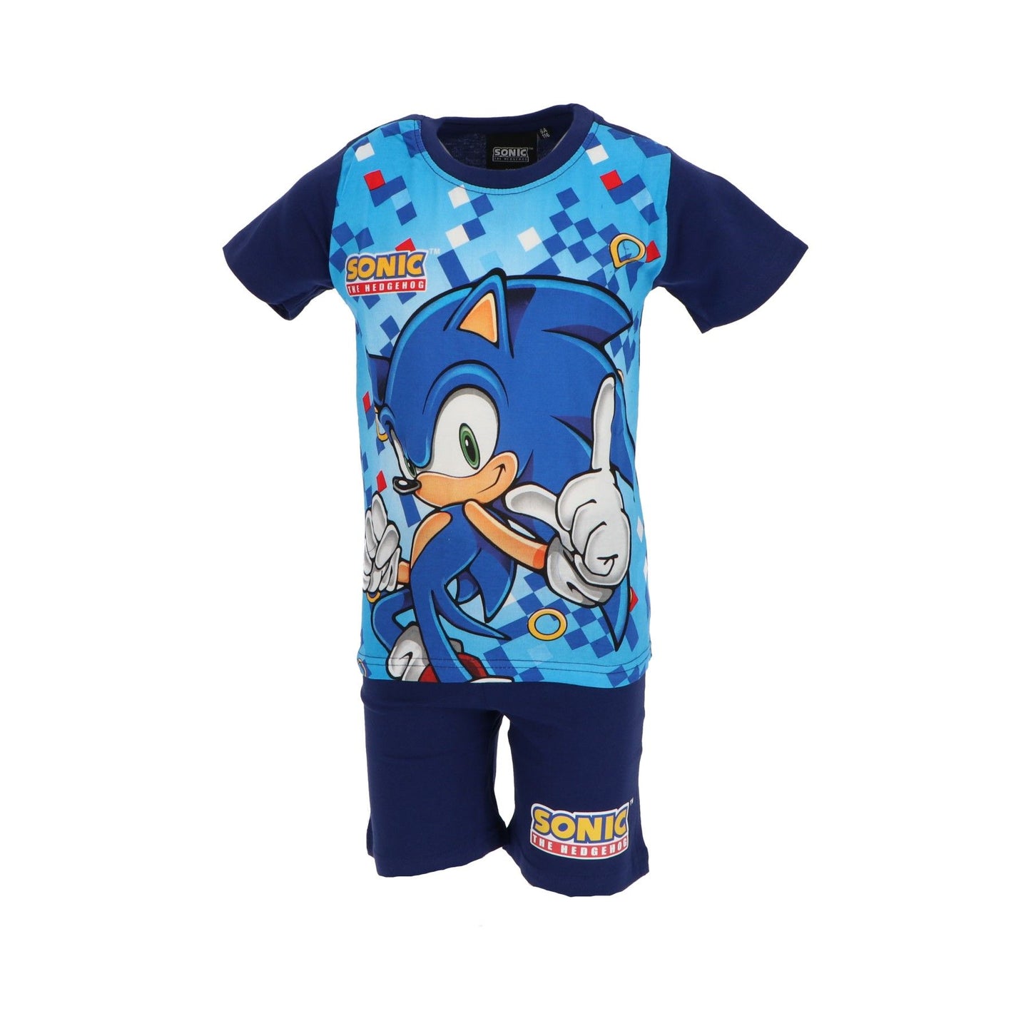 Sonic Shortama – Kinderpyjama & Sommer Schlafanzug aus 100% Baumwolle
