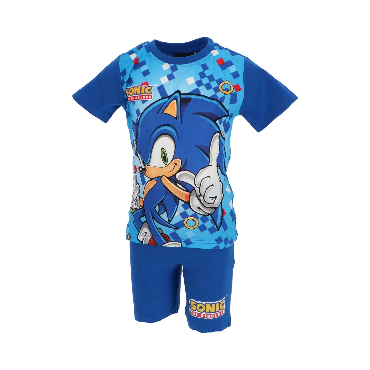 Sonic Shortama – Kinderpyjama & Sommer Schlafanzug aus 100% Baumwolle