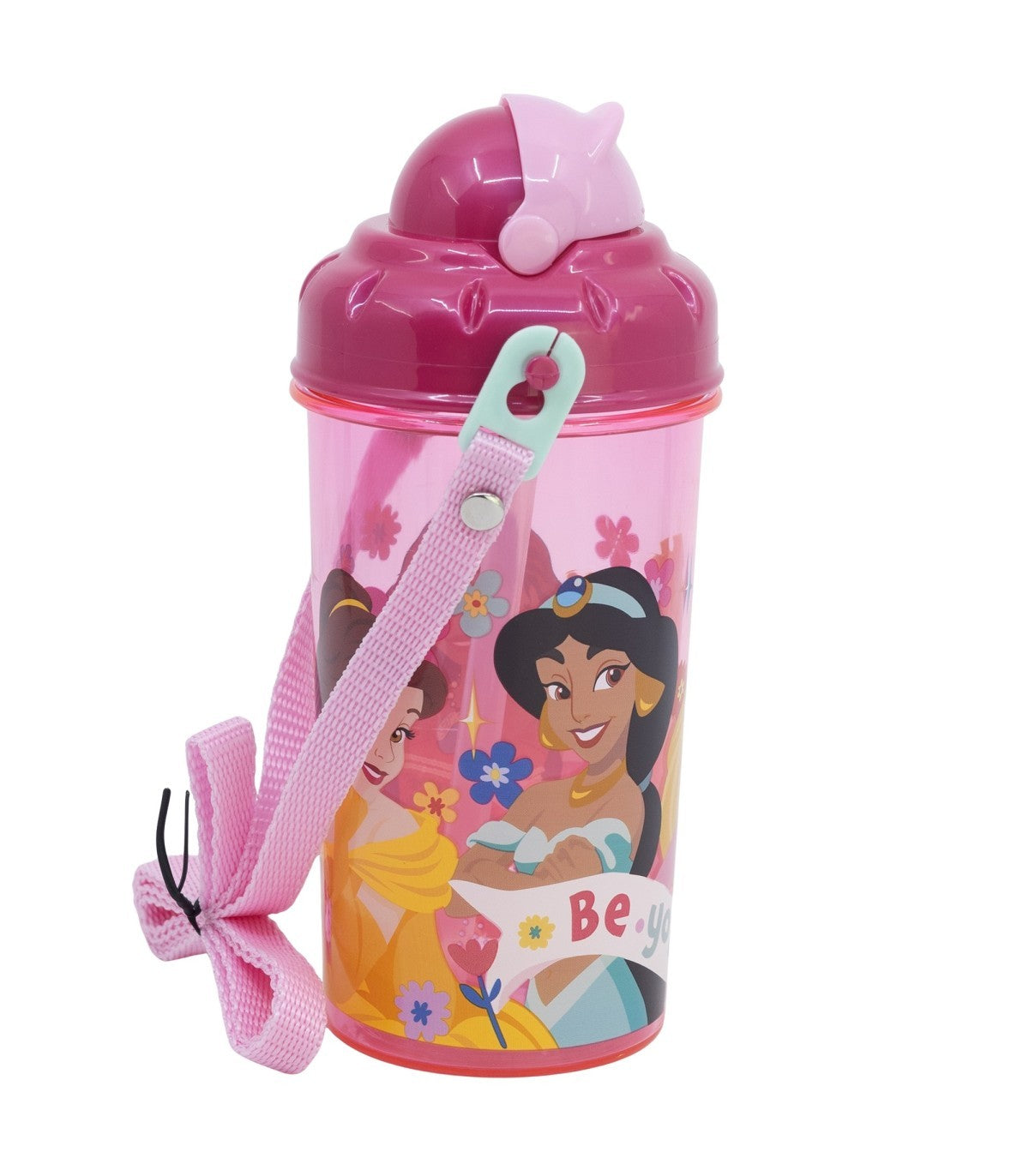 Disney Princess Kinder Trinkflasche 465 ml Canteen mit Deckel und Trageriemen