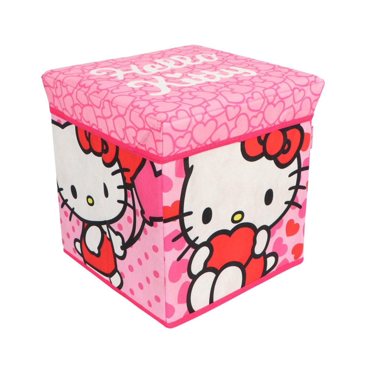 Hello Kitty Aufbewahrungsbox mit Sitzfunktion und Stauraum 30 × 30 × 30 cm
