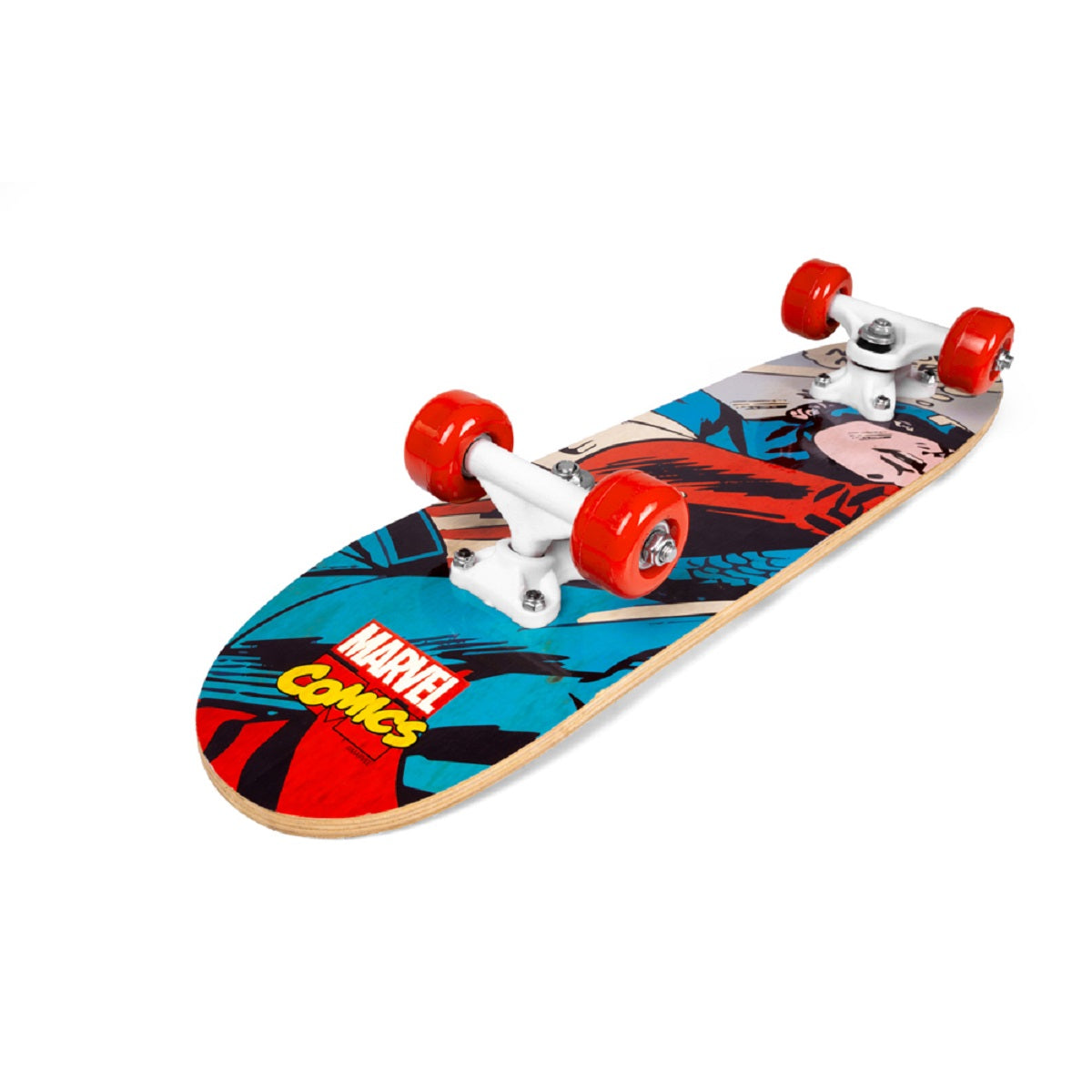 Avengers Captain America Skateboard – Robustes Ahornholz mit 95A PVC-Rädern