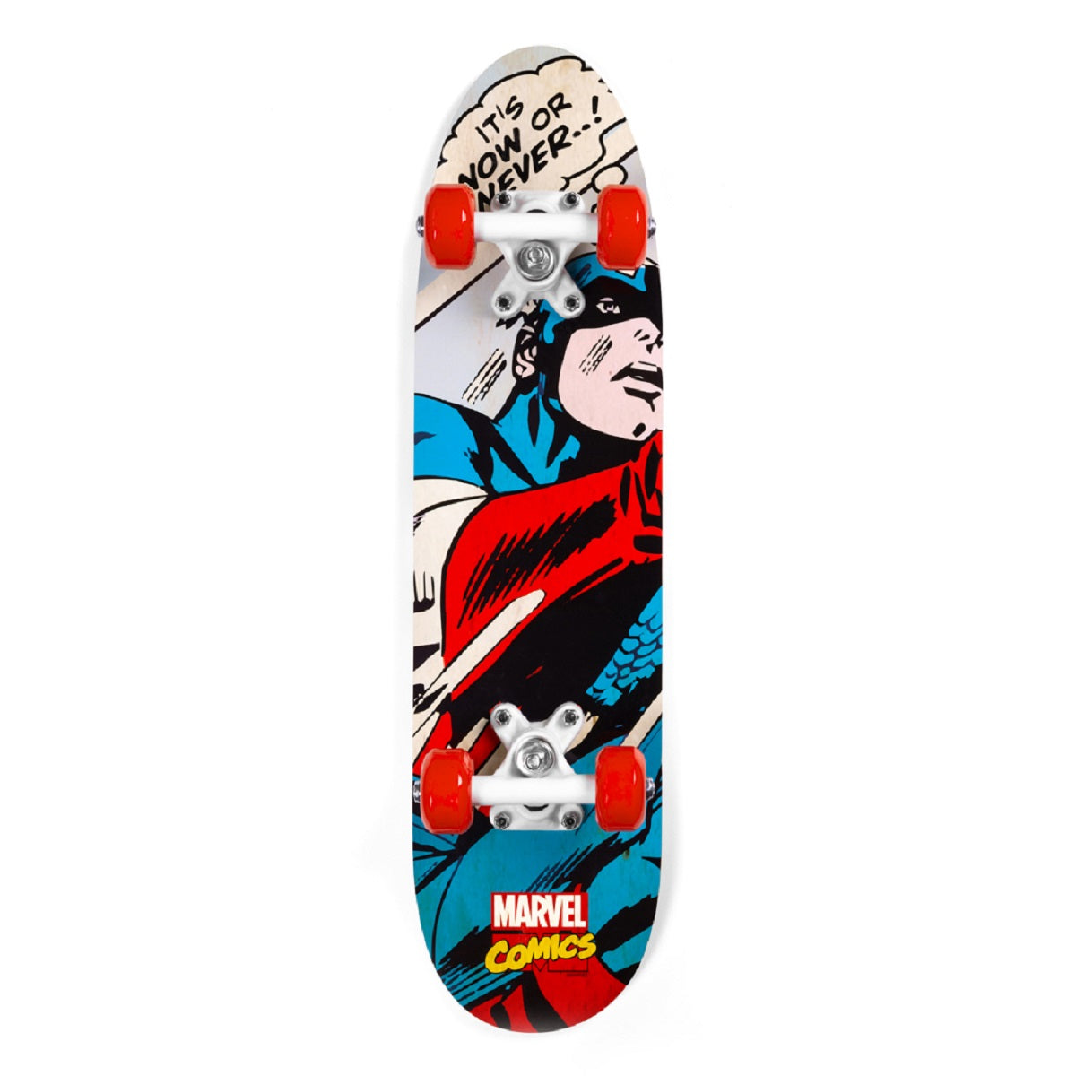 Avengers Captain America Skateboard – Robustes Ahornholz mit 95A PVC-Rädern