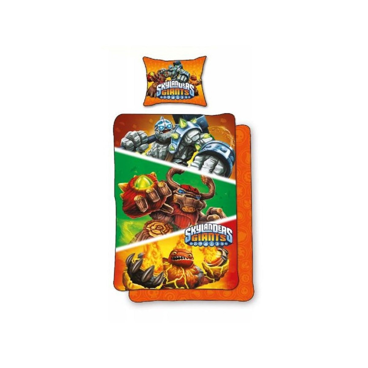 Skylanders Bettwäsche Set aus Baumwolle Bettdeckenbezug 140 × 200 cm mit 70 × 90 cm Kissenbezug