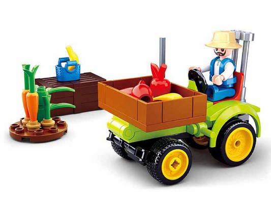 Sluban Bauernhof Set Erntetraktor für kreative Spielstunden