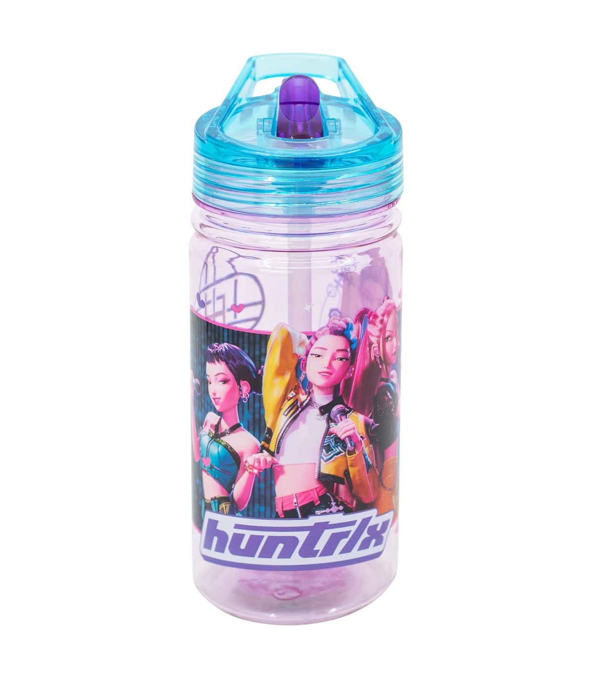 KPop Demon Hunters Trinkflasche 475 ml Kinder Flasche mit Klappverschluss