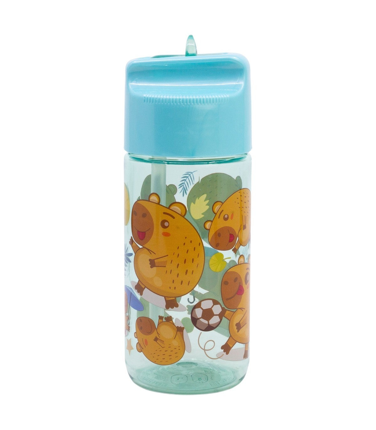 Capibara Kinder Trinkflasche 430 ml Ecozen Flasche mit Klappverschluss