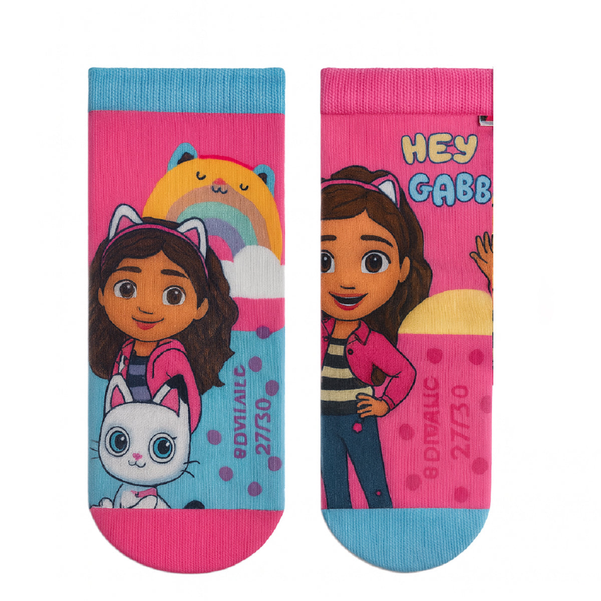 Gabby’s Dollhouse 2-Paar Socken – Rutschfeste Strümpfe Socken für Kinder