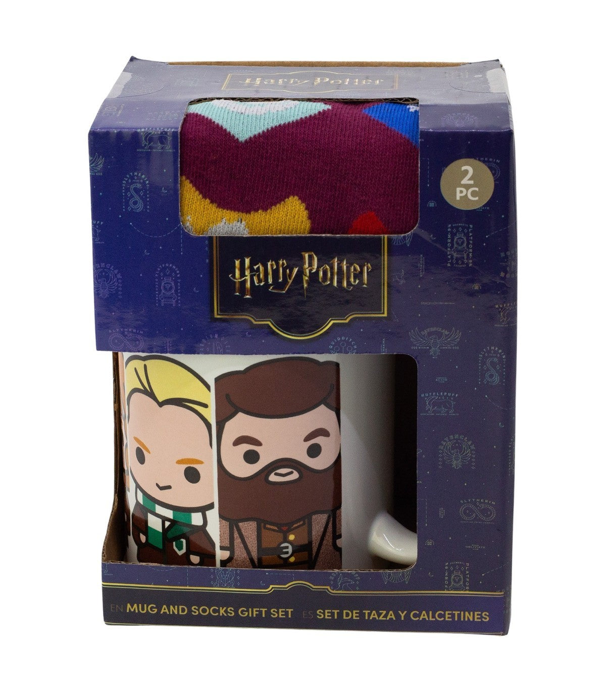 Harry Potter Chibi Geschenkset mit Keramiktasse und Socken Größe 31 bis 38