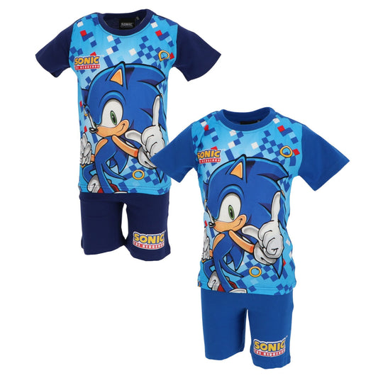 Sonic Shortama – Kinderpyjama & Sommer Schlafanzug aus 100% Baumwolle