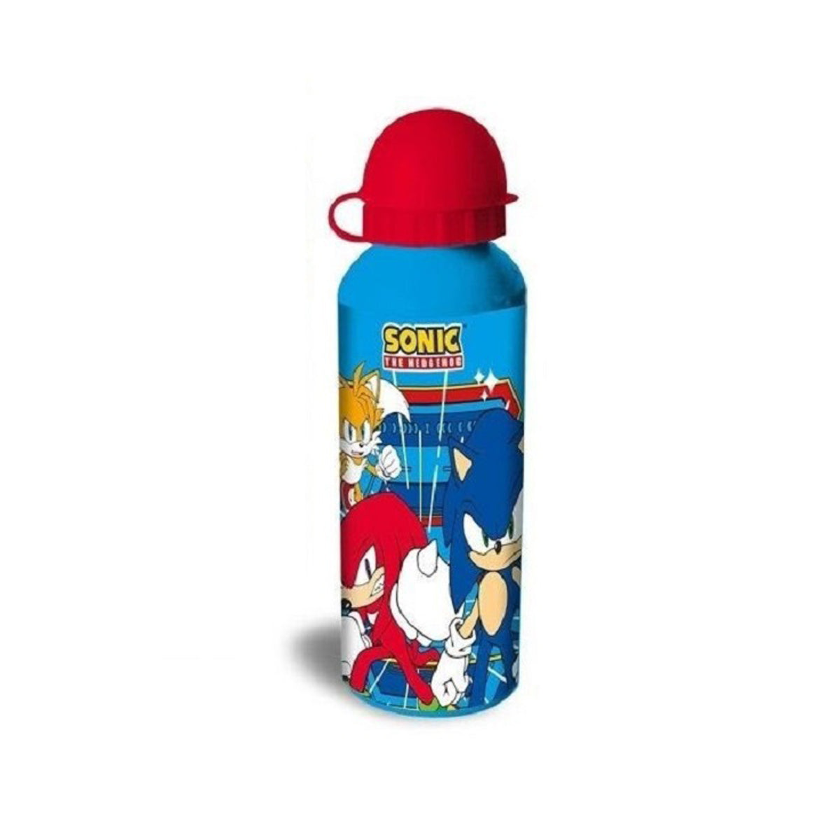 Sonic Kinder Trinkflasche – 500 ml Wasserflasche für Schule, Sport und Freizeit