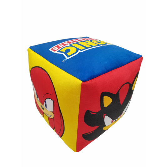 Sonic Würfelkissen Weiches Polyester-Kuschelkissen 25x25x25 cm