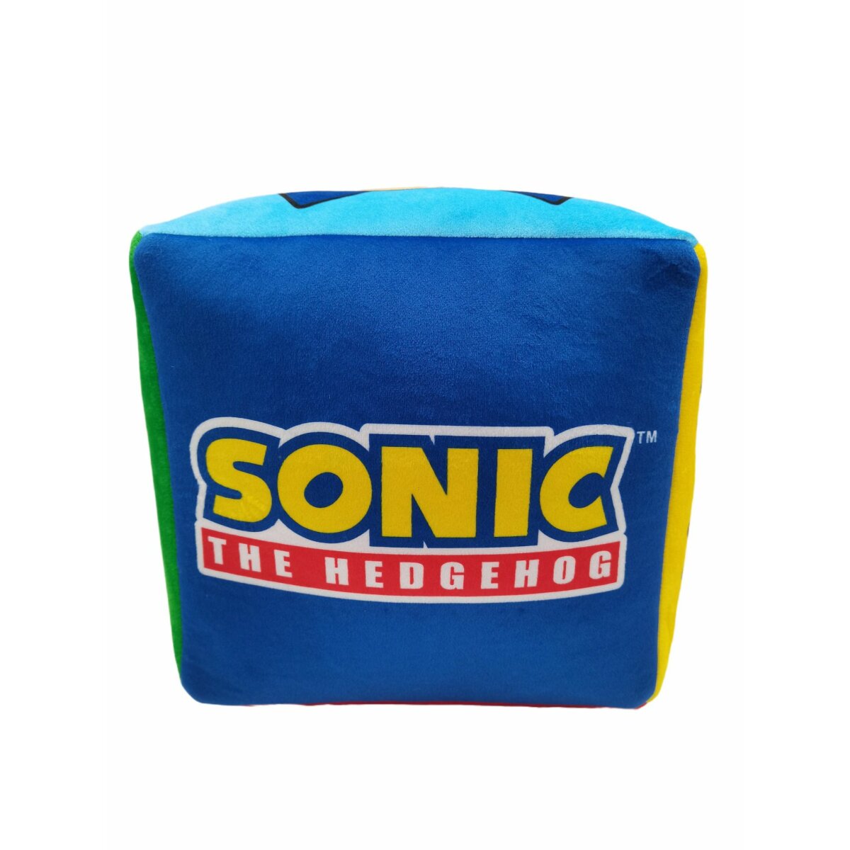 Sonic Würfelkissen Weiches Polyester-Kuschelkissen 25x25x25 cm