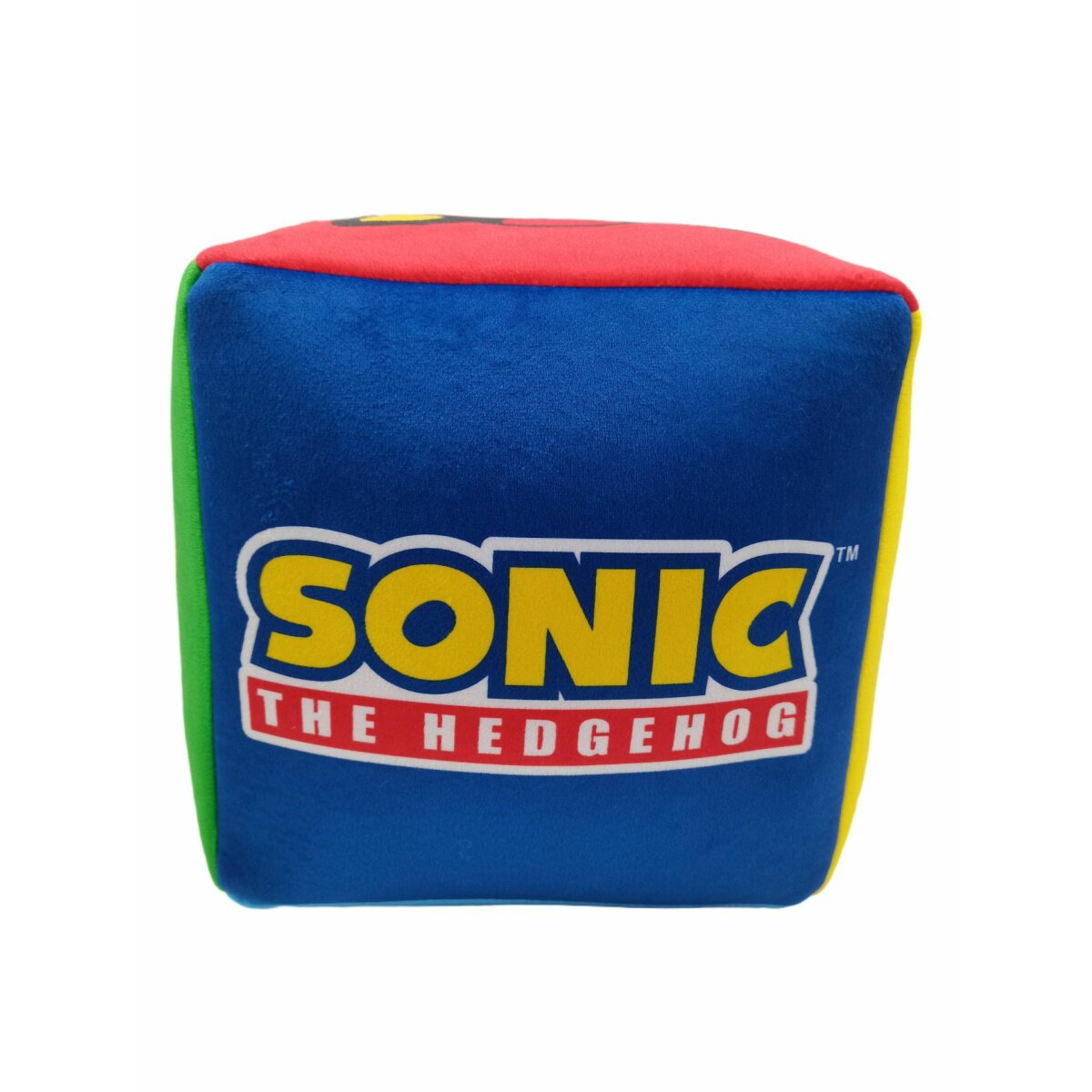 Sonic Würfelkissen Weiches Polyester-Kuschelkissen 25x25x25 cm