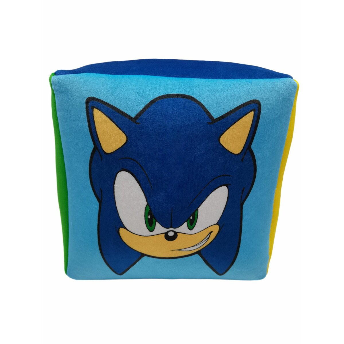 Sonic Würfelkissen Weiches Polyester-Kuschelkissen 25x25x25 cm