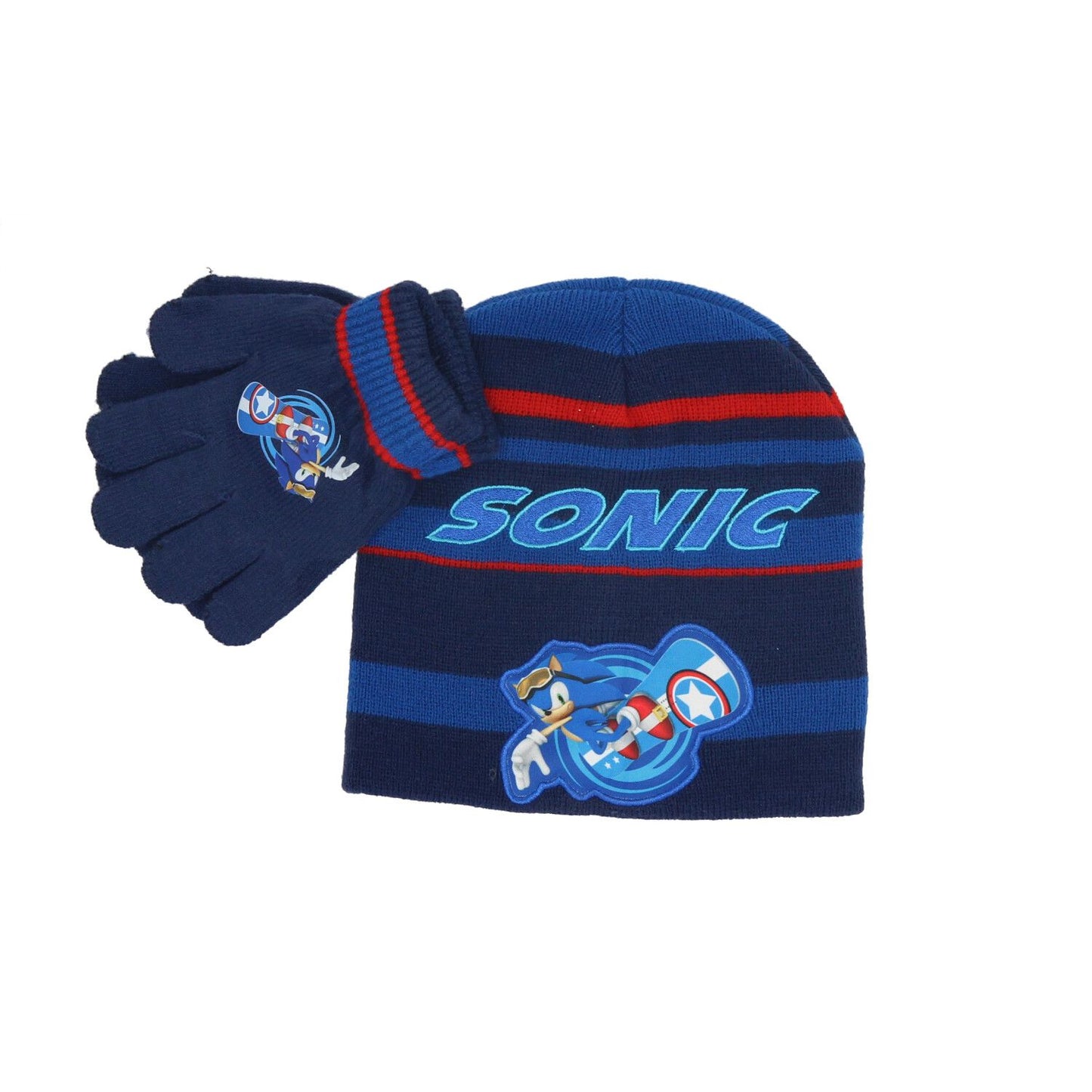 Sonic Mütze mit Handschuhen – Stylisches Winterset für kleine Abenteurer!