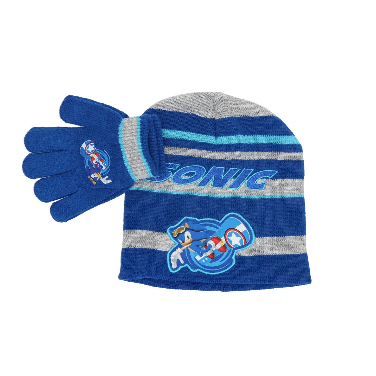 Sonic Mütze mit Handschuhen – Stylisches Winterset für kleine Abenteurer!