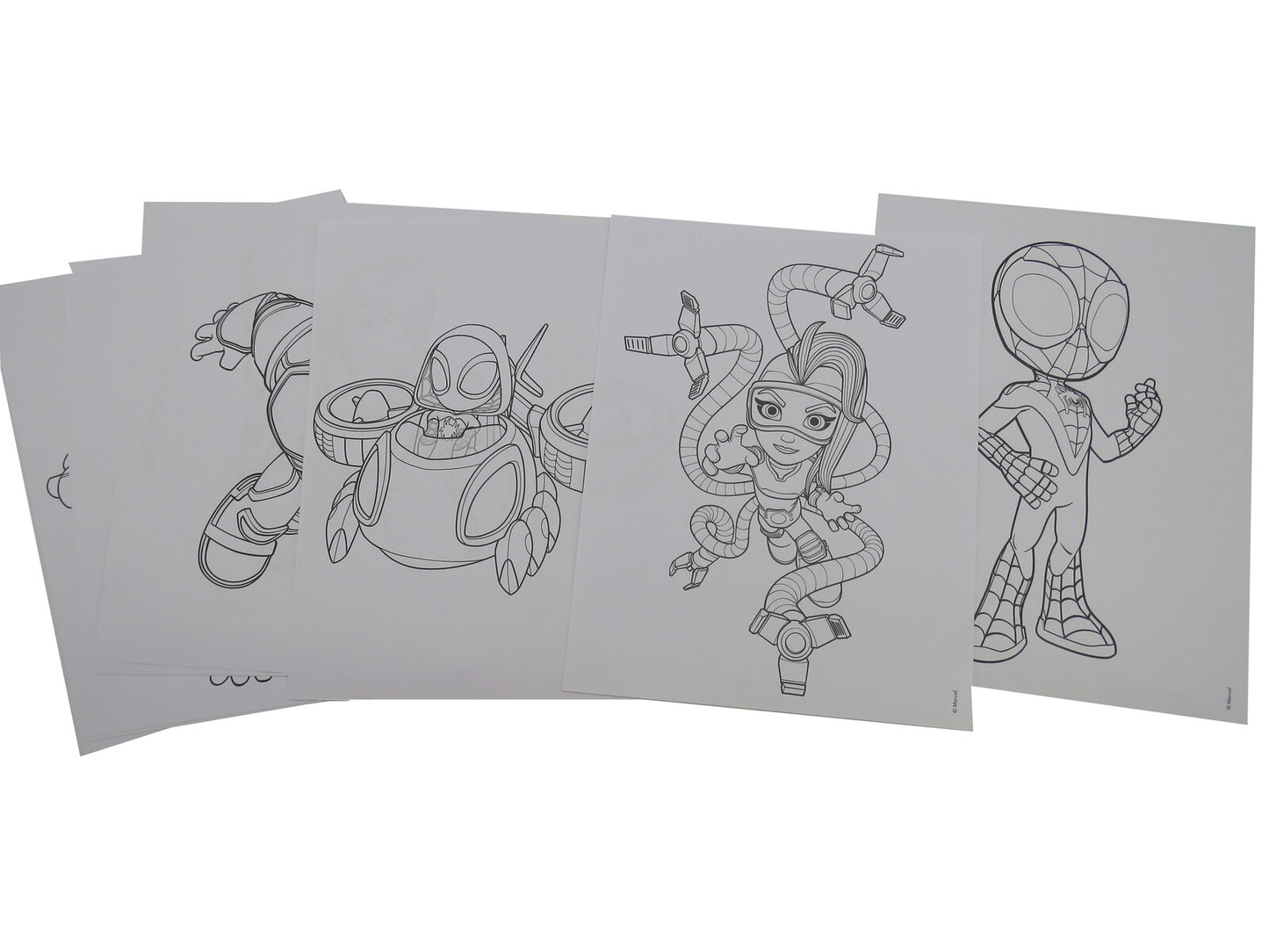 Spiderman Mal Aktivitätspaket Kinder mit 12 Malblättern 6 Buntstiften und Stickern