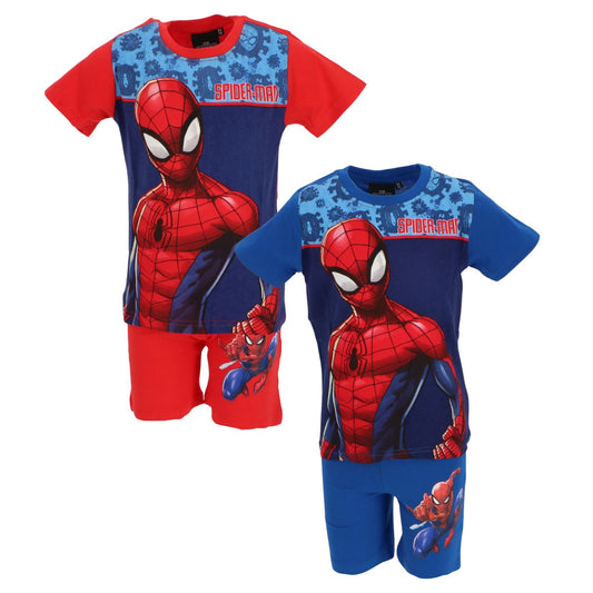 Spiderman Shortama – Kinderpyjama & Sommeranzug aus 100% Baumwolle