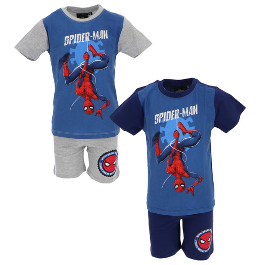Spiderman Shortama – Kinderpyjama & Sommer Schlafanzug aus 100% Baumwolle