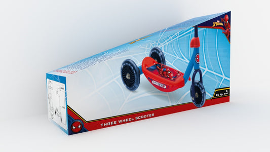 Spiderman Baby Scooter mit 3 Rädern – sicher & stabil für Fahranfänger bis max. 20 kg Körpergewicht