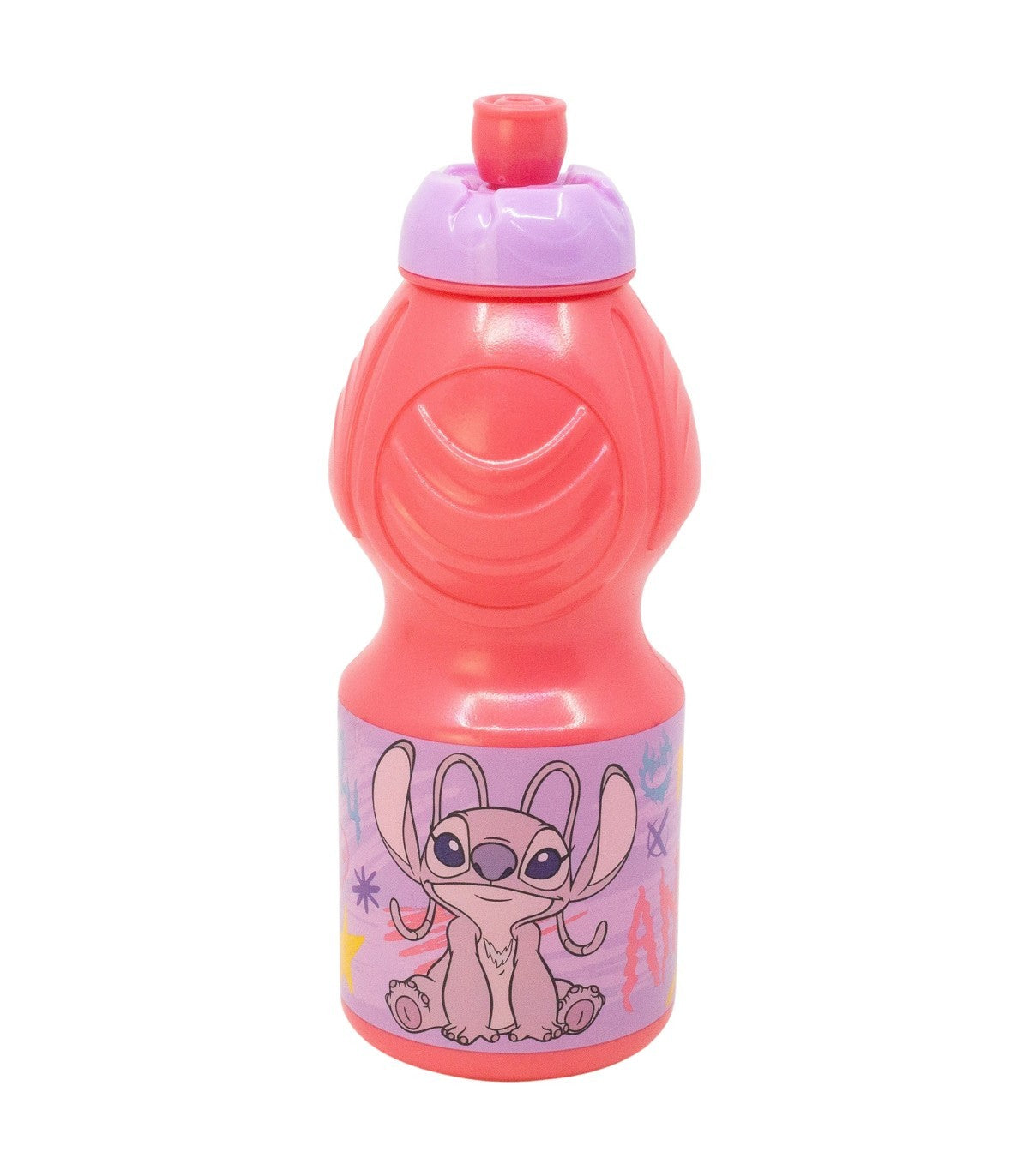 Disney Stitch Angel Kindertrinkflasche 400 ml für Schule und Freizeit