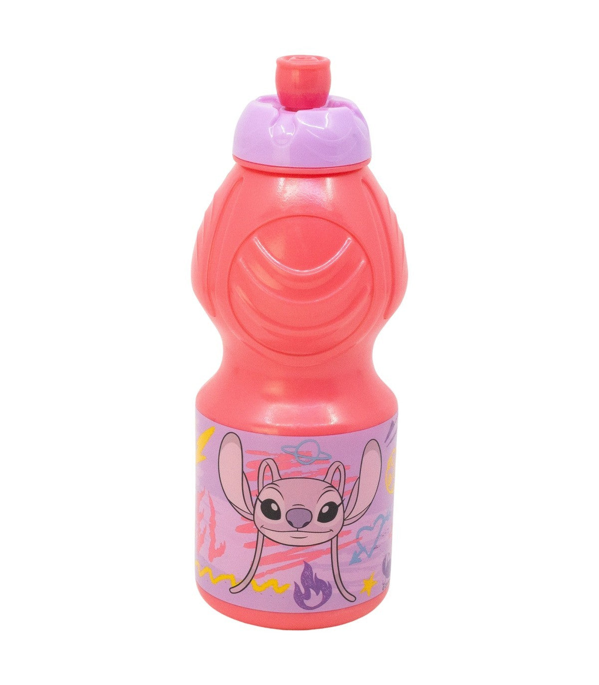 Disney Stitch Angel Kindertrinkflasche 400 ml für Schule und Freizeit